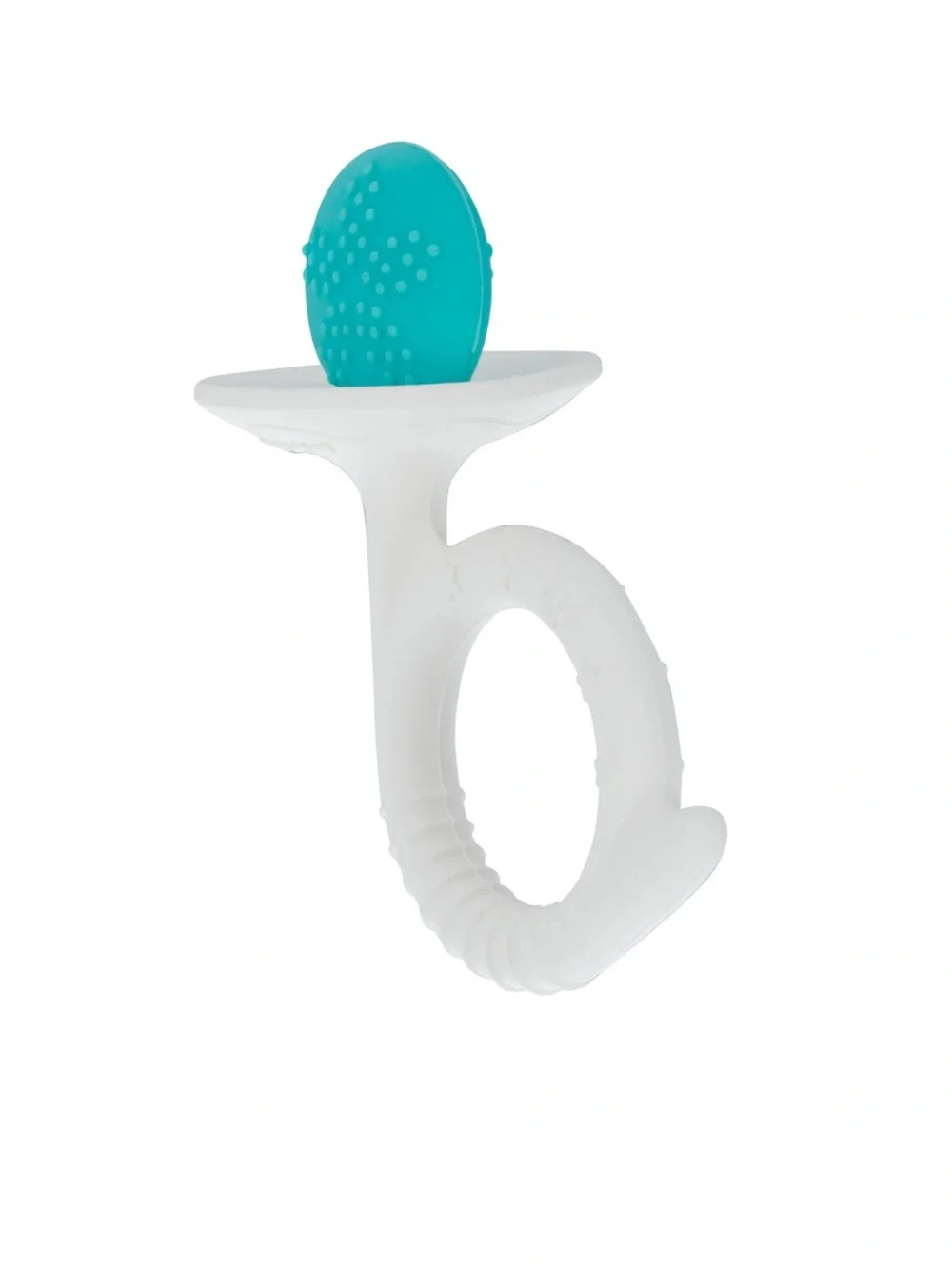 Nuby Silicone Fun Teethers — Chick & Tuba Teether Aqua & Peach *NEW*